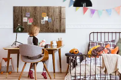 Magnetická tabule na kreslení v dekoru tmavého dřeva