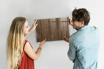 Magnetická tabule na kreslení v dekoru tmavého dřeva