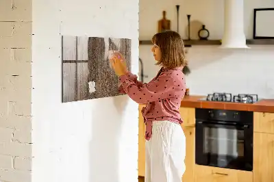 Magnetická tabule na kreslení v dekoru tmavého dřeva
