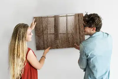 Magnetická tabule na kreslení v dekoru tmavého dřeva