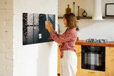 Magnetická tabule na kreslení kávová zrna