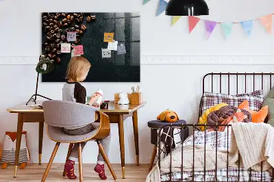 Magnetická tabule na kreslení kávová zrna