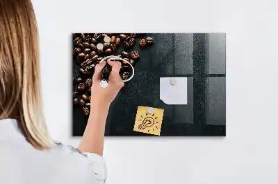 Magnetická tabule na kreslení kávová zrna