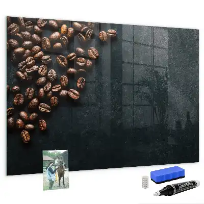 Magnetická tabule na kreslení kávová zrna