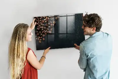 Magnetická tabule na kreslení kávová zrna