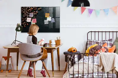 Magnetická tabule na kreslení kávová zrna