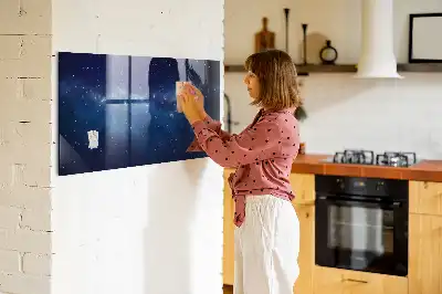 Magnetická kreslicí tabulka téma tmavé oblohy a hvězd