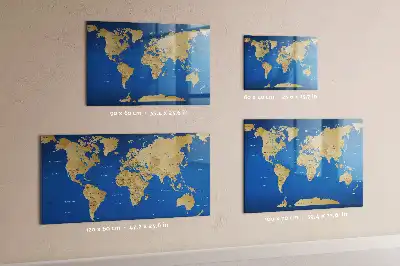 Magnetická popisovací tabule svět