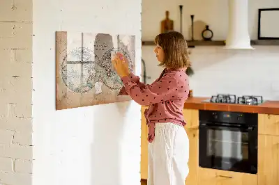 Magnetická tabule na kreslení v podobě glóbusu Země