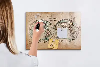 Magnetická tabule na kreslení v podobě glóbusu Země