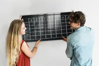 Magnetická popisovací tabule rozvrh hodin