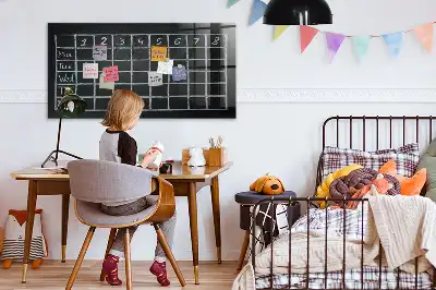 Magnetická popisovací tabule rozvrh hodin