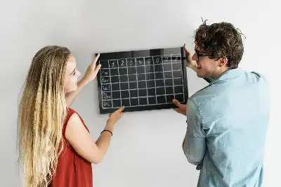 Magnetická popisovací tabule rozvrh hodin