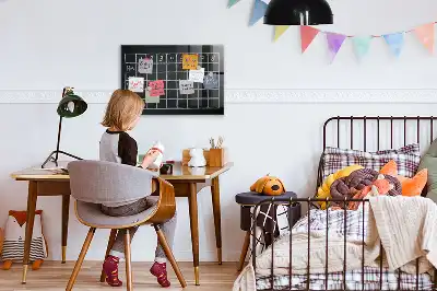 Magnetická popisovací tabule rozvrh hodin