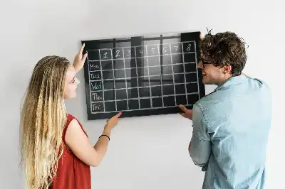 Magnetická popisovací tabule rozvrh hodin