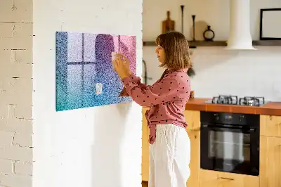 Magnetická tabule na kreslení s gradientním vzorem