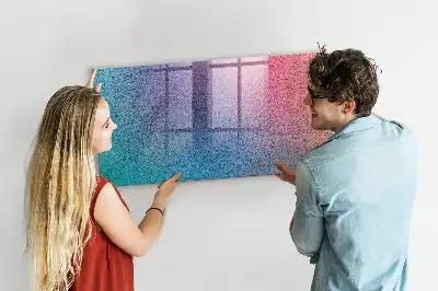 Magnetická tabule na kreslení s gradientním vzorem