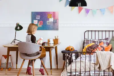 Magnetická tabule na kreslení s gradientním vzorem
