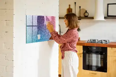 Magnetická tabule na kreslení s gradientním vzorem