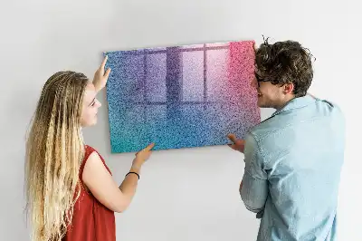 Magnetická tabule na kreslení s gradientním vzorem
