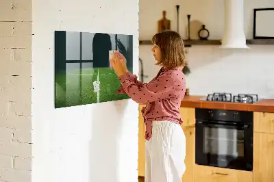 Magnetická popisovací tabule s motivem fotbalového hřiště