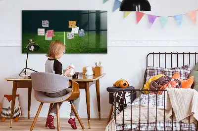 Magnetická popisovací tabule s motivem fotbalového hřiště