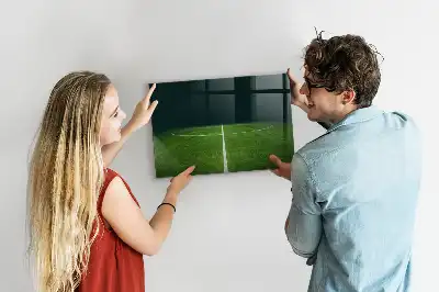 Magnetická popisovací tabule s motivem fotbalového hřiště