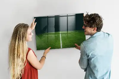 Magnetická popisovací tabule s motivem fotbalového hřiště