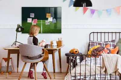 Magnetická popisovací tabule s motivem fotbalového hřiště