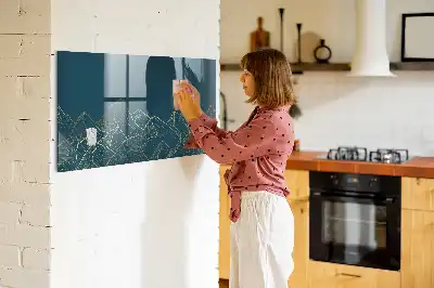 Magnetická kreslicí tabule motivy hor