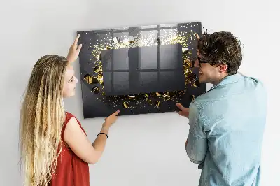 Magnetická tabule na kreslení zlaté konfety