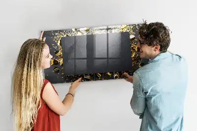 Magnetická tabule na kreslení zlaté konfety