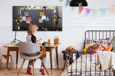 Magnetická tabule na kreslení zlaté konfety
