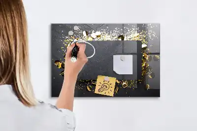 Magnetická tabule na kreslení zlaté konfety