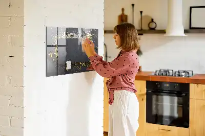 Magnetická tabule na kreslení zlaté konfety