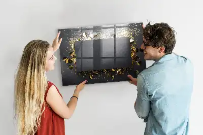 Magnetická tabule na kreslení zlaté konfety
