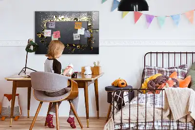 Magnetická tabule na kreslení zlaté konfety