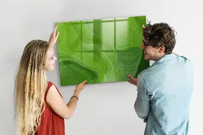Magnetická popisovací tabule v designu moderní vlny