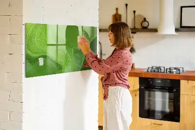Magnetická popisovací tabule v designu moderní vlny