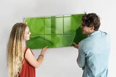 Magnetická popisovací tabule v designu moderní vlny
