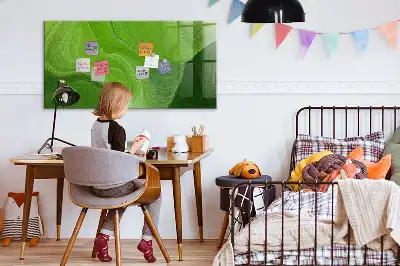 Magnetická popisovací tabule v designu moderní vlny