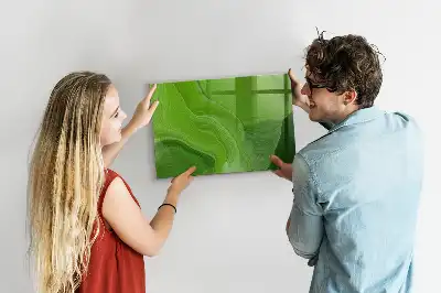 Magnetická popisovací tabule v designu moderní vlny
