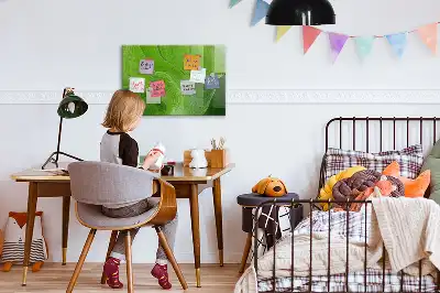 Magnetická popisovací tabule v designu moderní vlny