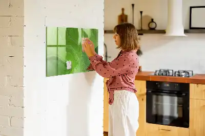 Magnetická popisovací tabule v designu moderní vlny