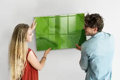 Magnetická popisovací tabule v designu moderní vlny