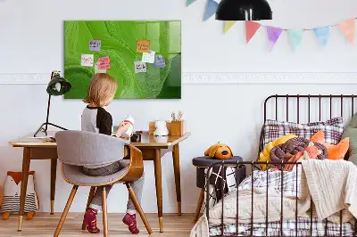 Magnetická popisovací tabule v designu moderní vlny