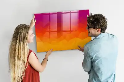 Magnetická tabule na kreslení východ slunce