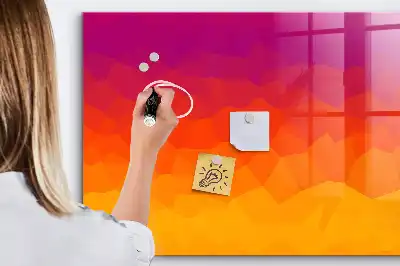 Magnetická tabule na kreslení východ slunce