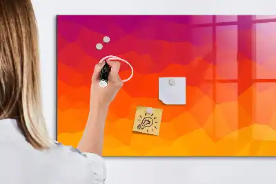 Magnetická tabule na kreslení východ slunce