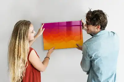 Magnetická tabule na kreslení východ slunce